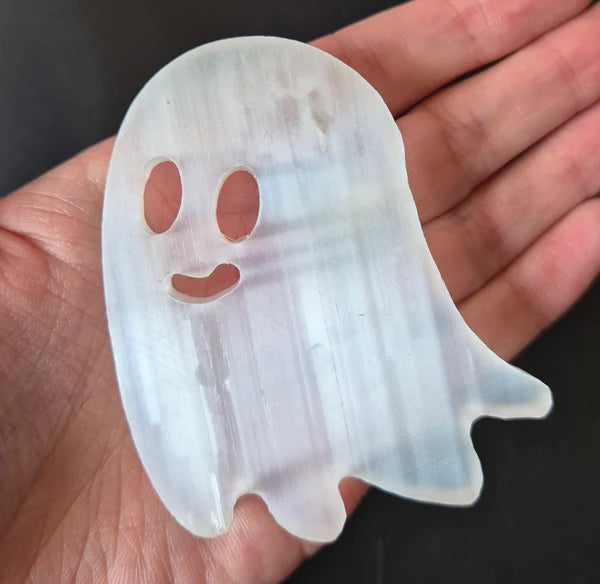 Escultura Selenite "Fantasma" 75mm