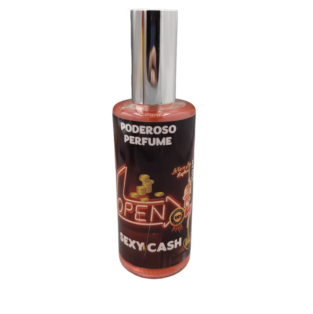 Frasco de Perfume Sexy Cash potencializado para uso mistico de magnetismo pessoal e atracao de dinheiro