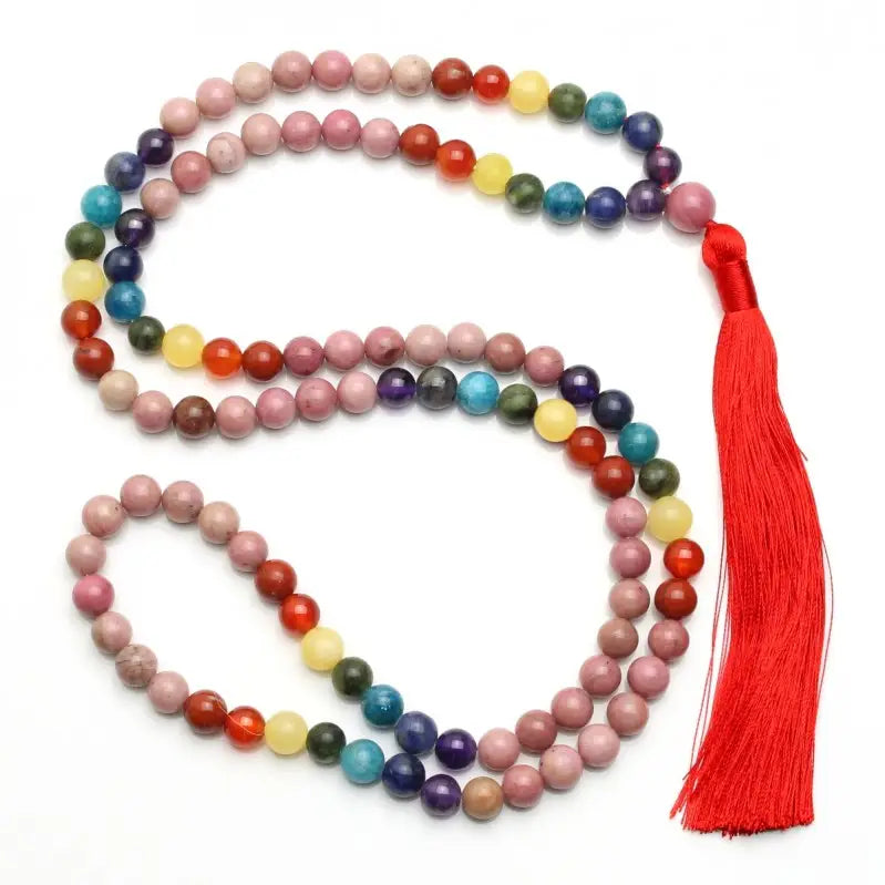 Japamala 7 Chakras com Rodonita
