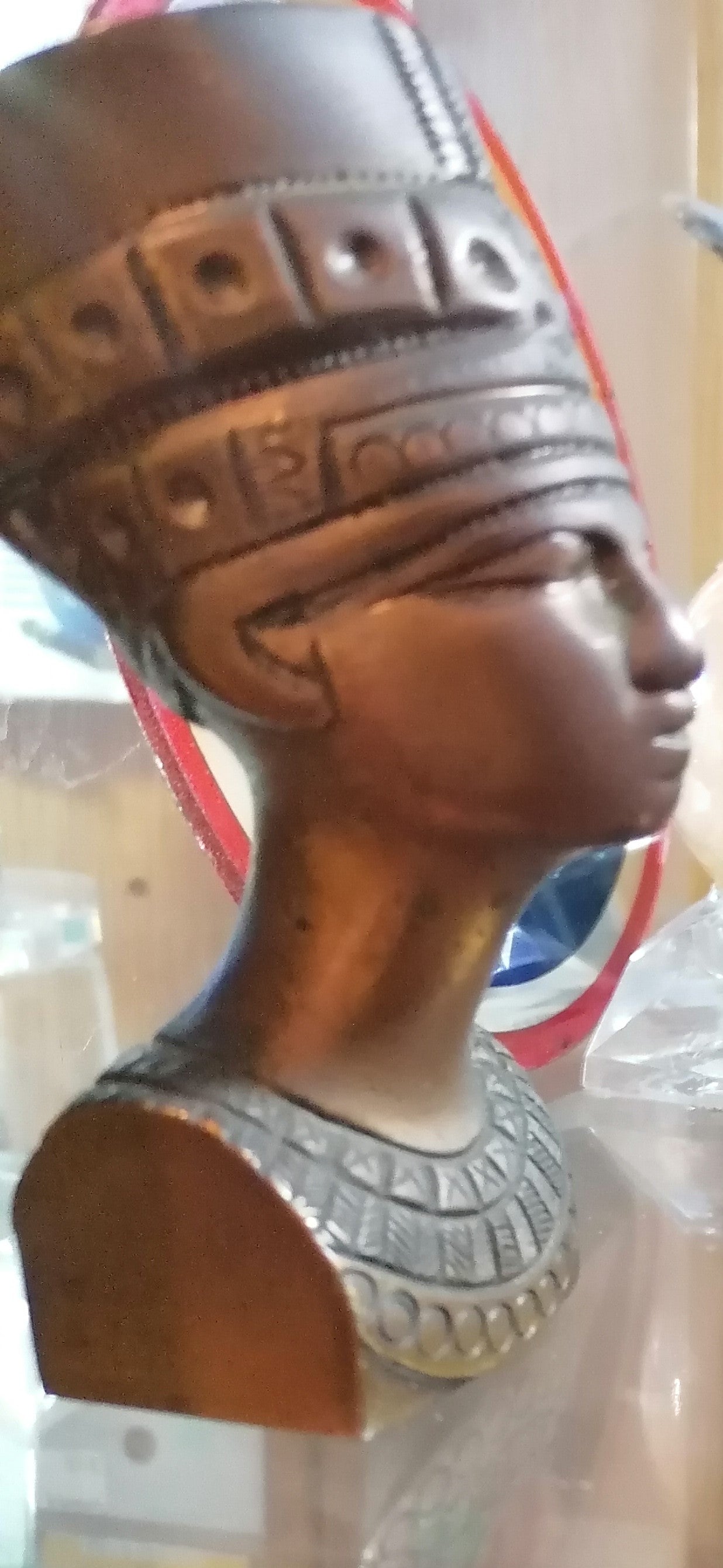 Busto da Rainha Nefertiti em Bronze - Arte Egípcia