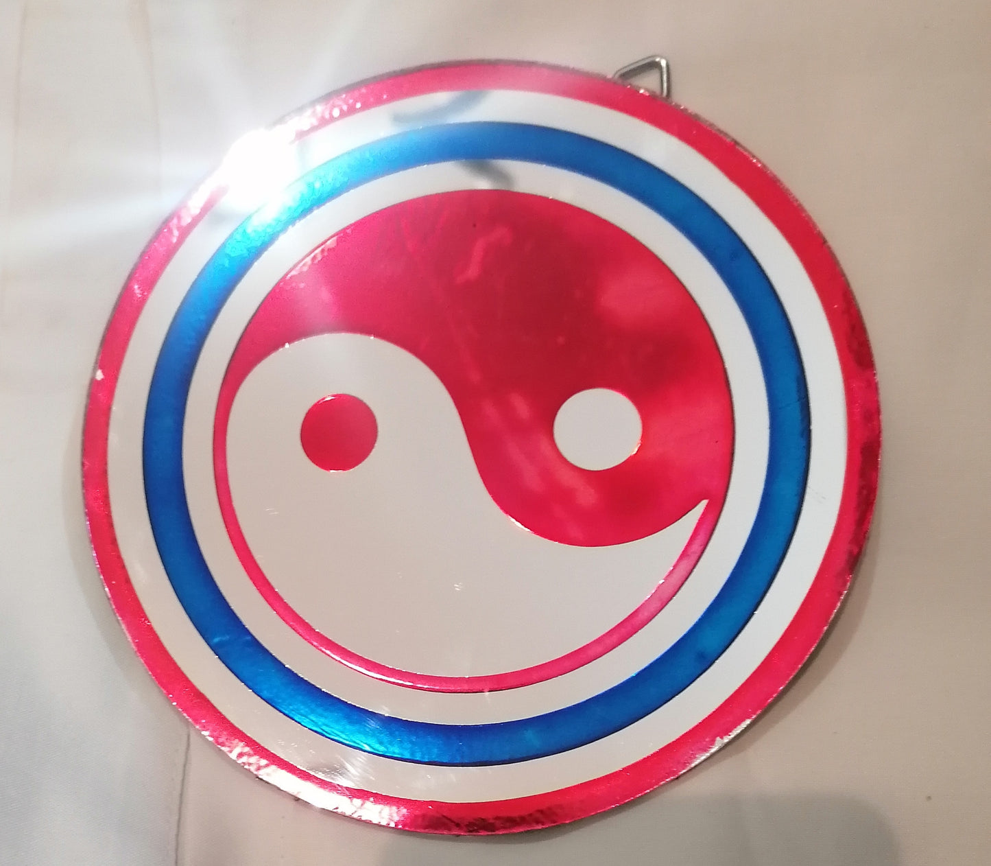 Mandala Feng Shui Yin Yang em Vidro com Espelho