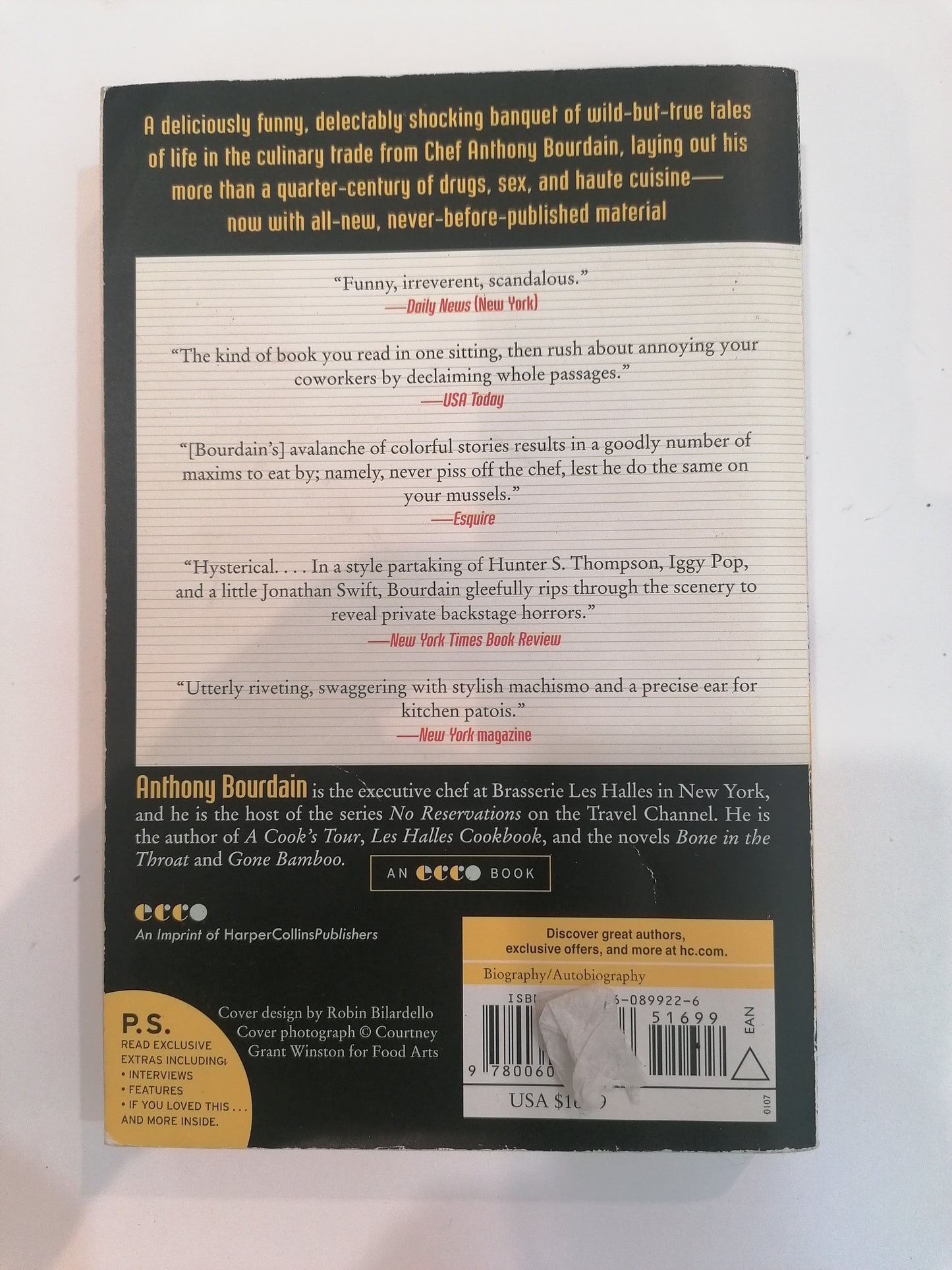 Kitchen Confidential – Adventures in the Culinary Underbelly | Anthony Bourdain