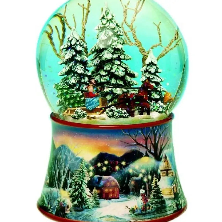 A - Caixa de música Globo de Neve - Trenó