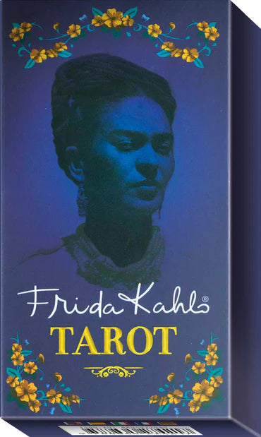 Caixa inspirada nas pinturas e retratos do baralho oficial Frida Kahlo Tarot da Lo Scarabeo