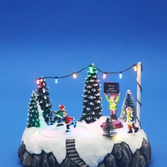 A - Caixa de Música Patinagem no Gelo