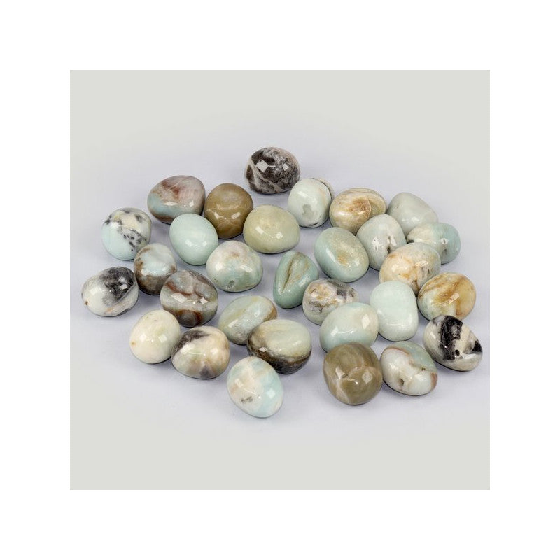 Pedra Amazonite Rolada para equilíbrio emocional e harmonia