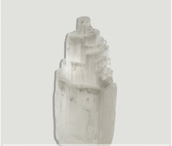Torre Selenite 10cm - Purificação e Energia Espiritual