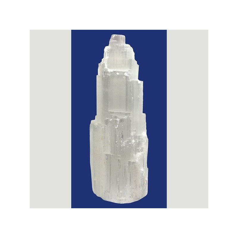 Torre Selenite 15cm - Purificação e Energia Espiritual
