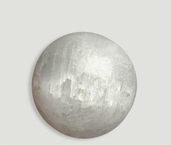 Bola de Selenita para Limpeza e Harmonização Energética