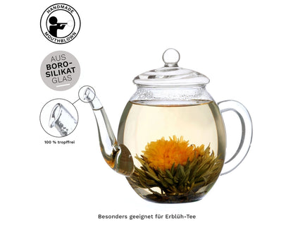 Chaleira pequena de vidro Creano de 500ml para presente gourmet
