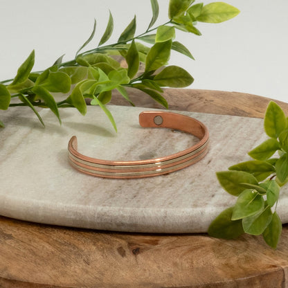 1 - Pulseira Cobre com 2 Ímans