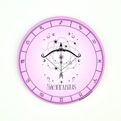 Íman decorativo do signo do zodíaco Sagitário com acabamento toque suave 