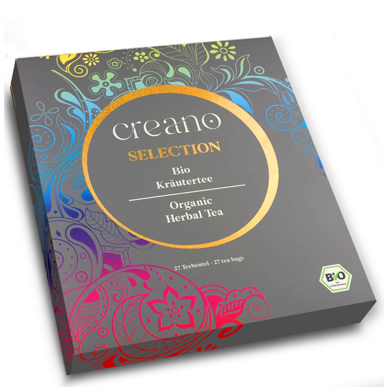 Caixa de Oferta Chá Herbal Orgânico Creano (27 Sachês)