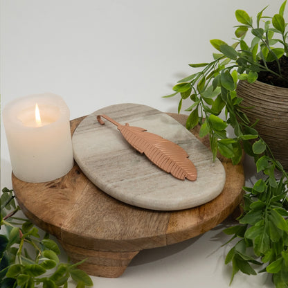 Infusor de Cobre Puro em Forma de Folha – Energia Natural para a Água