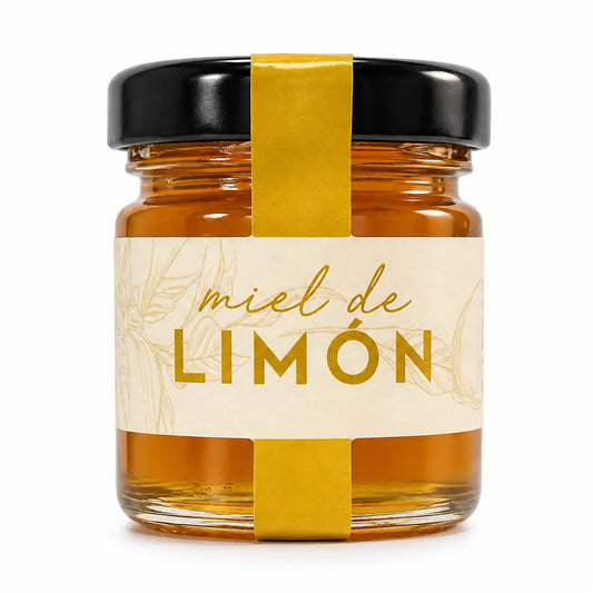 Frasco de Mel de Limão e Limoeiro 50g, mel de citrinos claro e artesanal