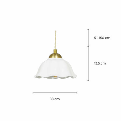 Candeeiro em cerâmica esmaltada Nanny