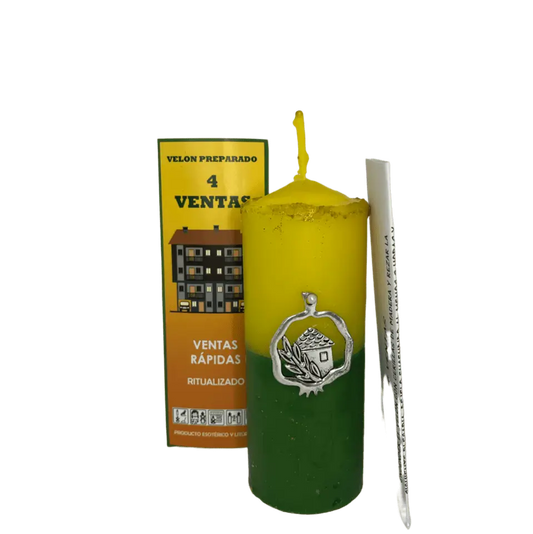 Velão preparado artesanal para 4 vendas rápidas ritualizado na caixa com instruções.