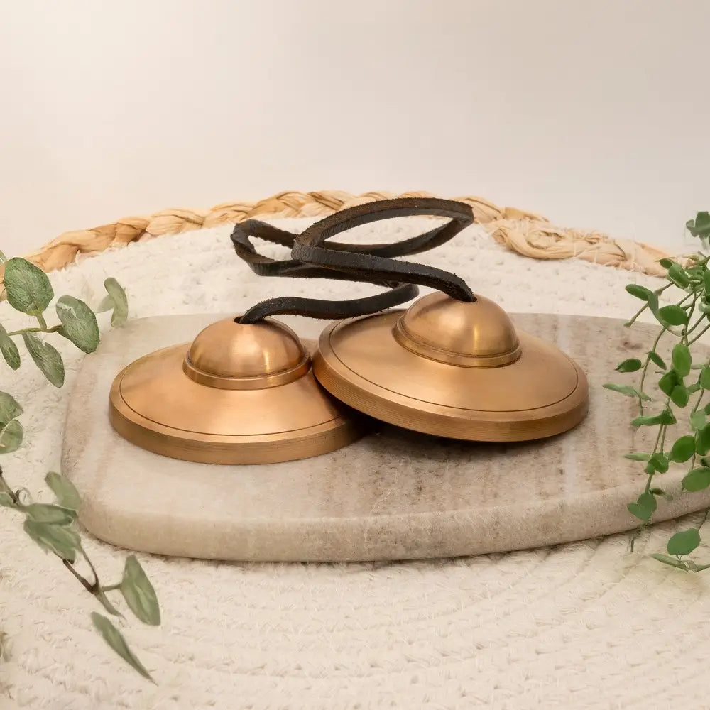 Cimbalos ou Tingshas com som superior em Cobre e Latão