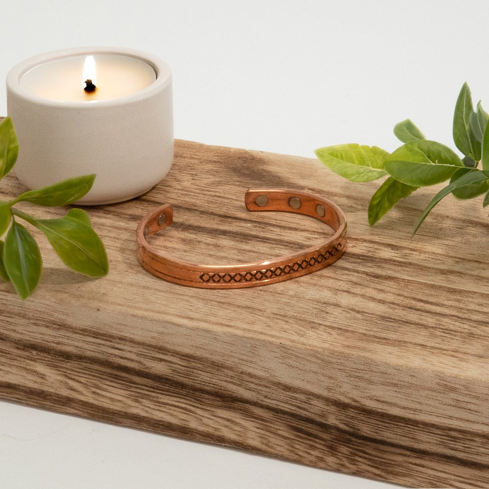Pulseira Cobre com Ímans