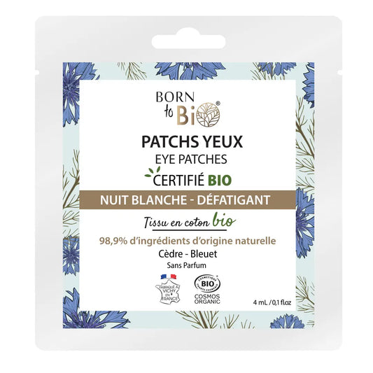 Embalagem de patches para olhos organicos anti-cansaço noite Bio Seasons