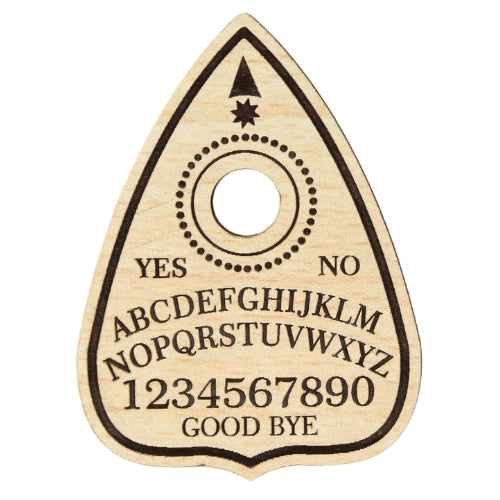  Planchette em madeira com janela transparente para repor em tábua Ouija