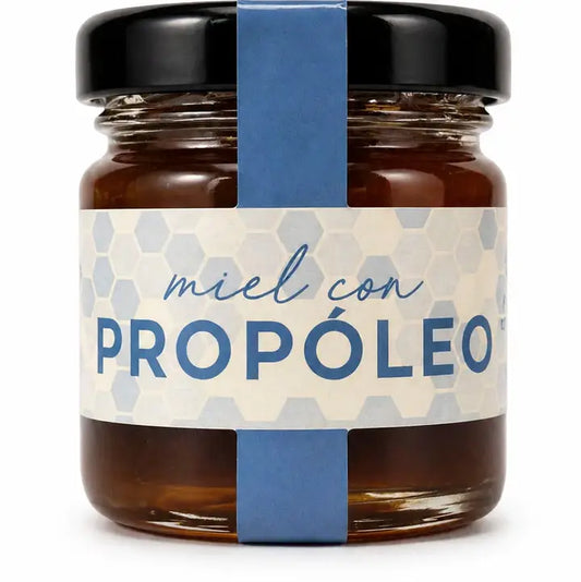 Frasco de Mel com Própolis de 50g, suplemento e adoçante natural para reforço do sistema imunitário