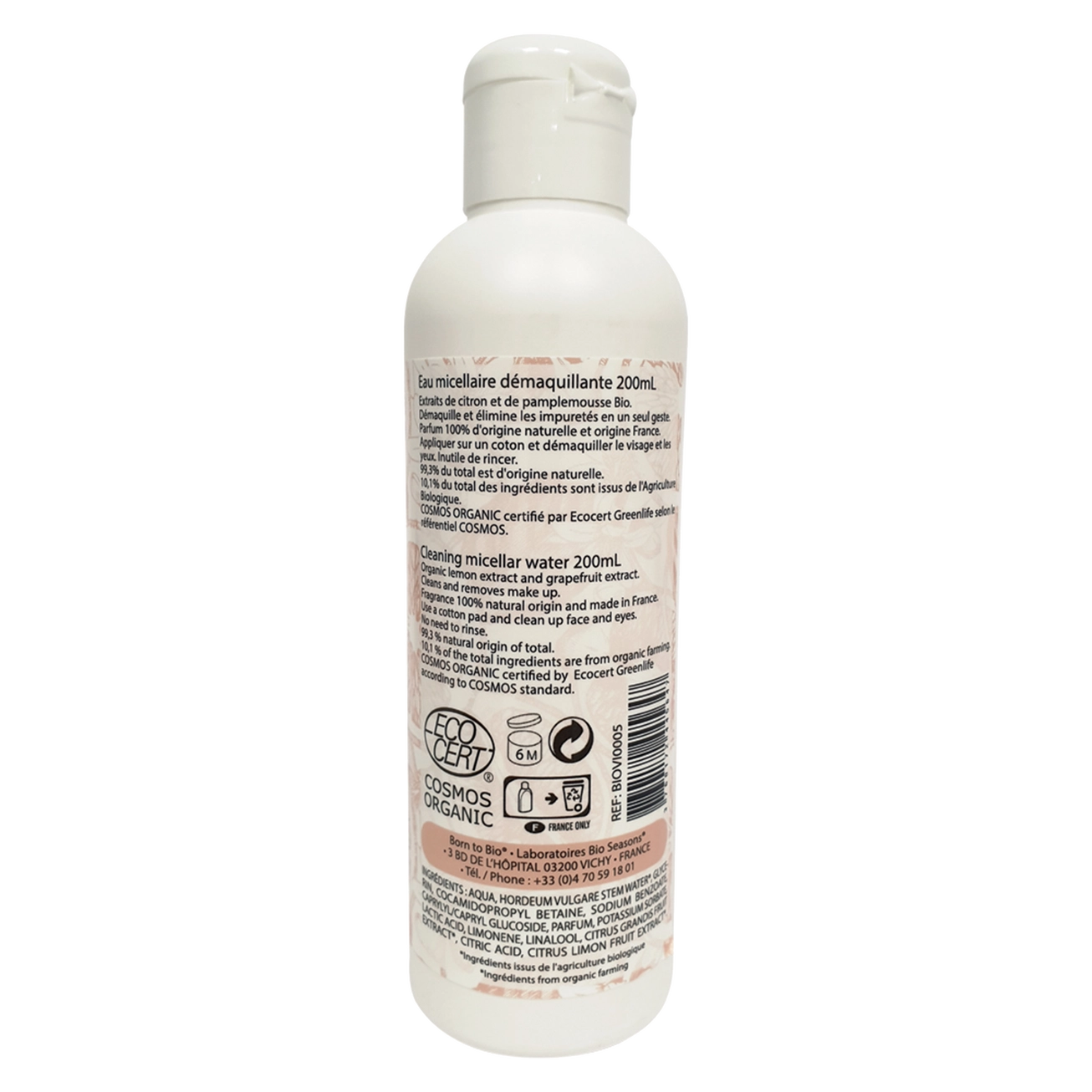 Água Micelar Pele Mista a Oleosa Citrus Born to Bio 200ml