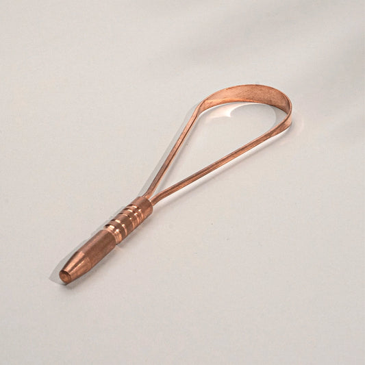 Raspador de Língua de luxo - Cobre puro com 1 pega - 30grs (Esgotado de momento)