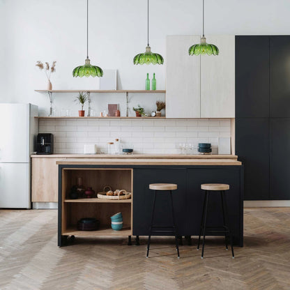 Candeeiro em vidro Pétala - estilo retrô