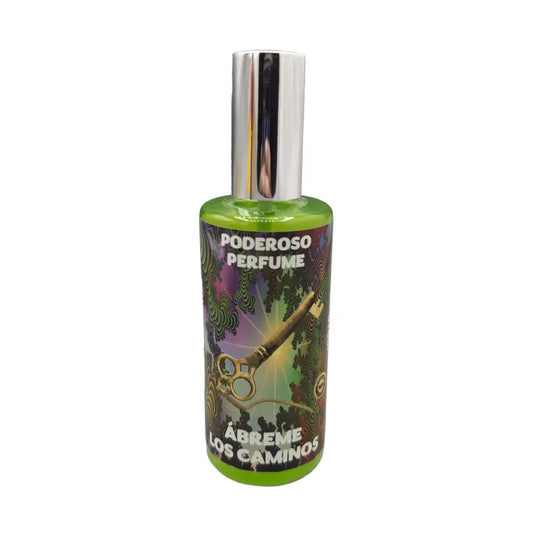 Frasco de Perfume Abre Caminhos potencializado para ritual esoterico de abertura de caminhos e boa fortuna