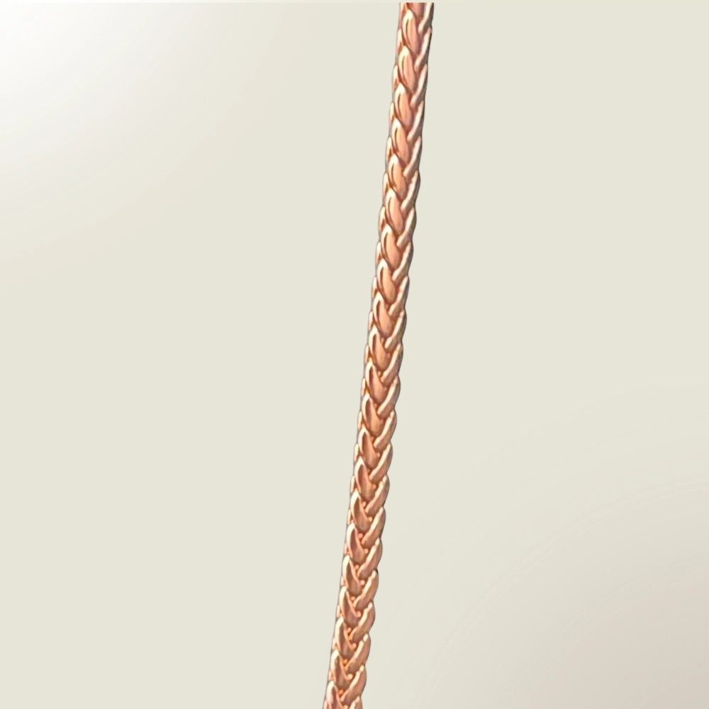 Colar de Elos em Cobre Puro – Corrente Elegante e Minimalista 48 cm