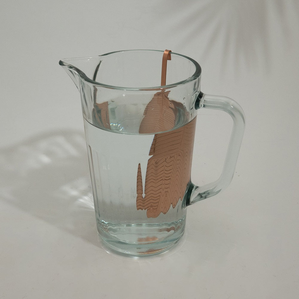 Infusor de Cobre Puro em Forma de Folha – Energia Natural para a Água