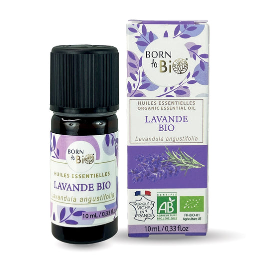 Frasco de 10ml de oleo essencial de lavanda certificado organico Bio Seasons