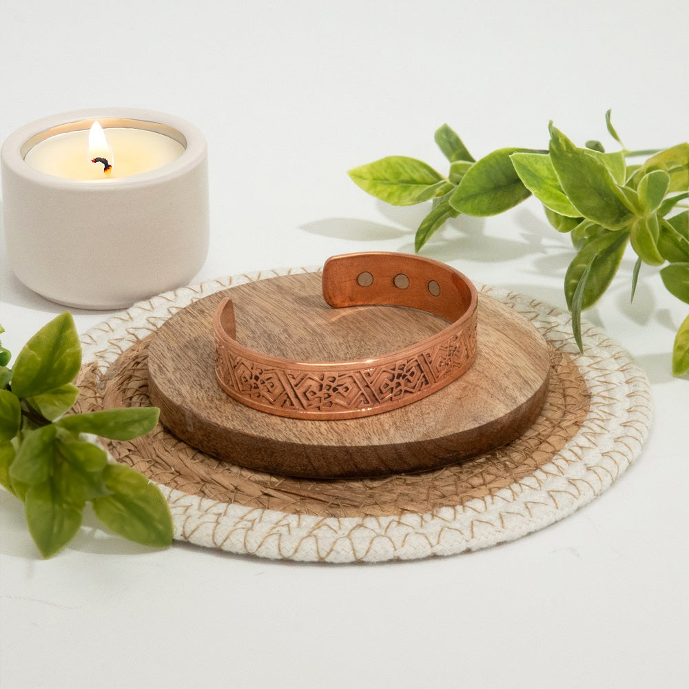 Pulseira Cobre com 6 Ímanes
