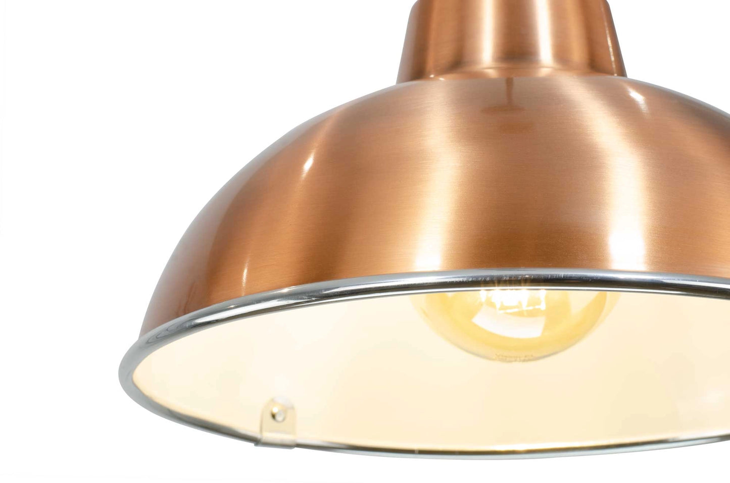 Candeeiro Campânula Metal Acobreado Mars