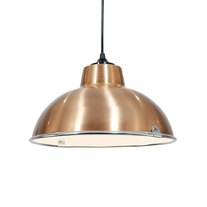 Candeeiro Campânula Metal Acobreado Mars