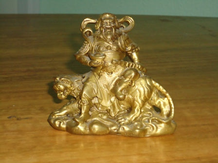 Estátua Feng Shui do General Zhao Kong Ming em Bronze