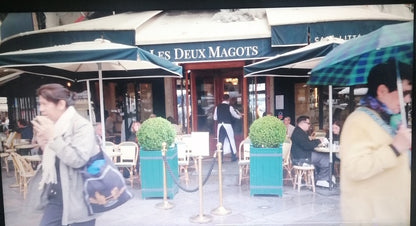 Relógio de Parede Vintage Les Deux Magots Paris