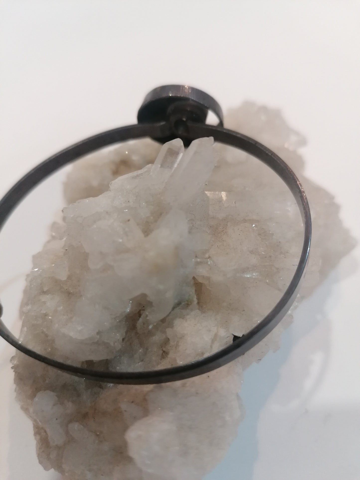 Pulseira "Flor" em Prata com Cristal