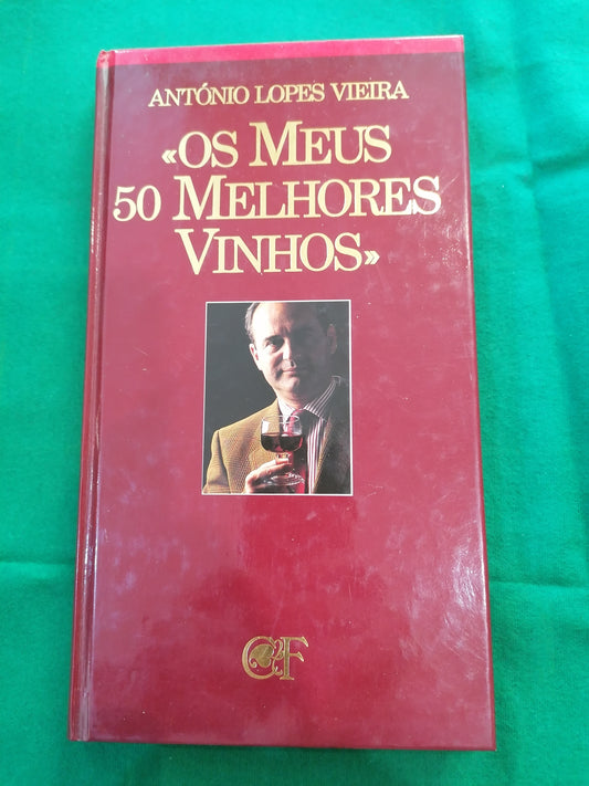 Guia de Vinhos Portugueses de 1990 de António Lopes Vieira, capa clássica sobre enologia.