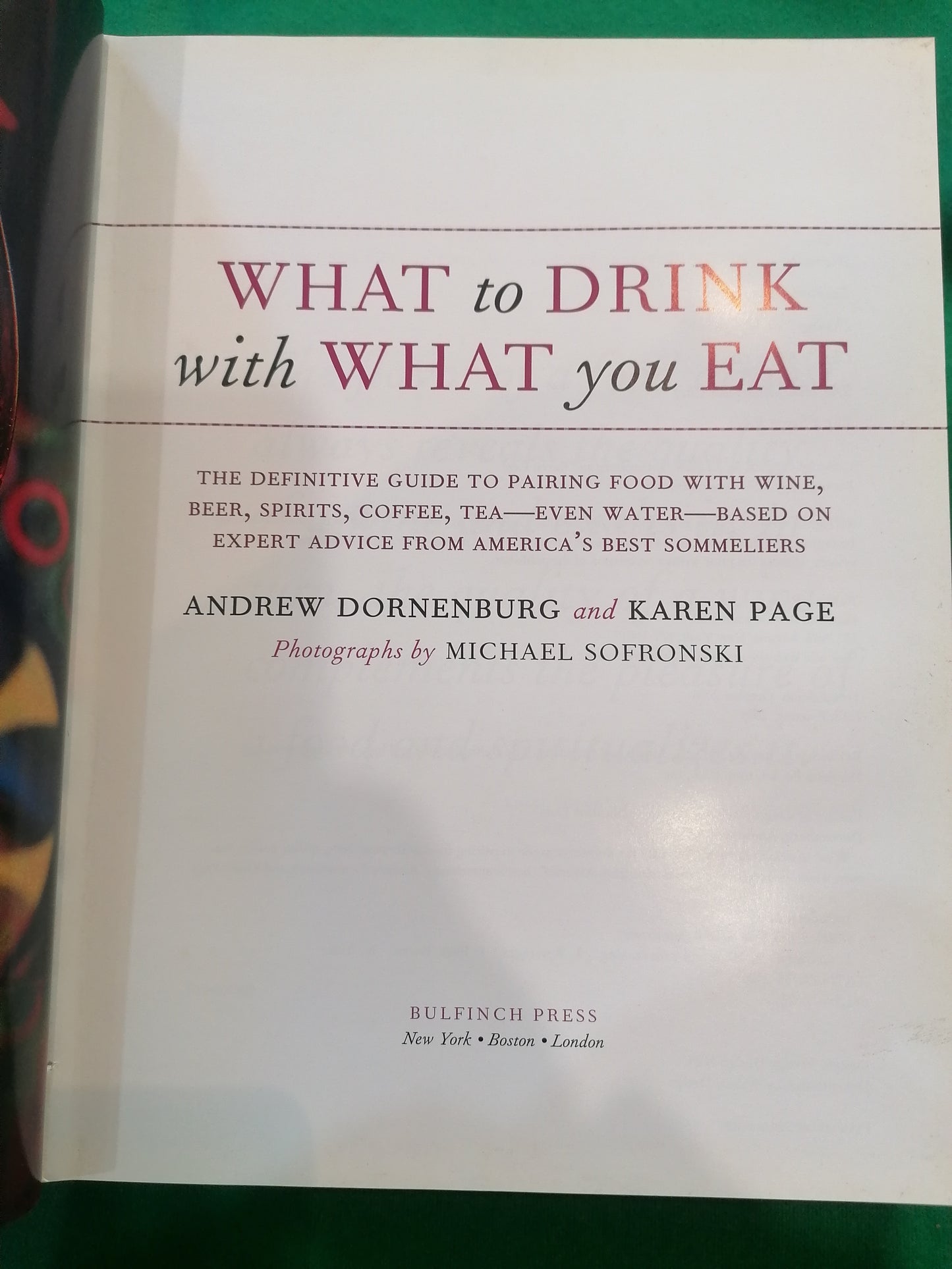 What to Drink with What You Eat: Guia de Harmonização – Page