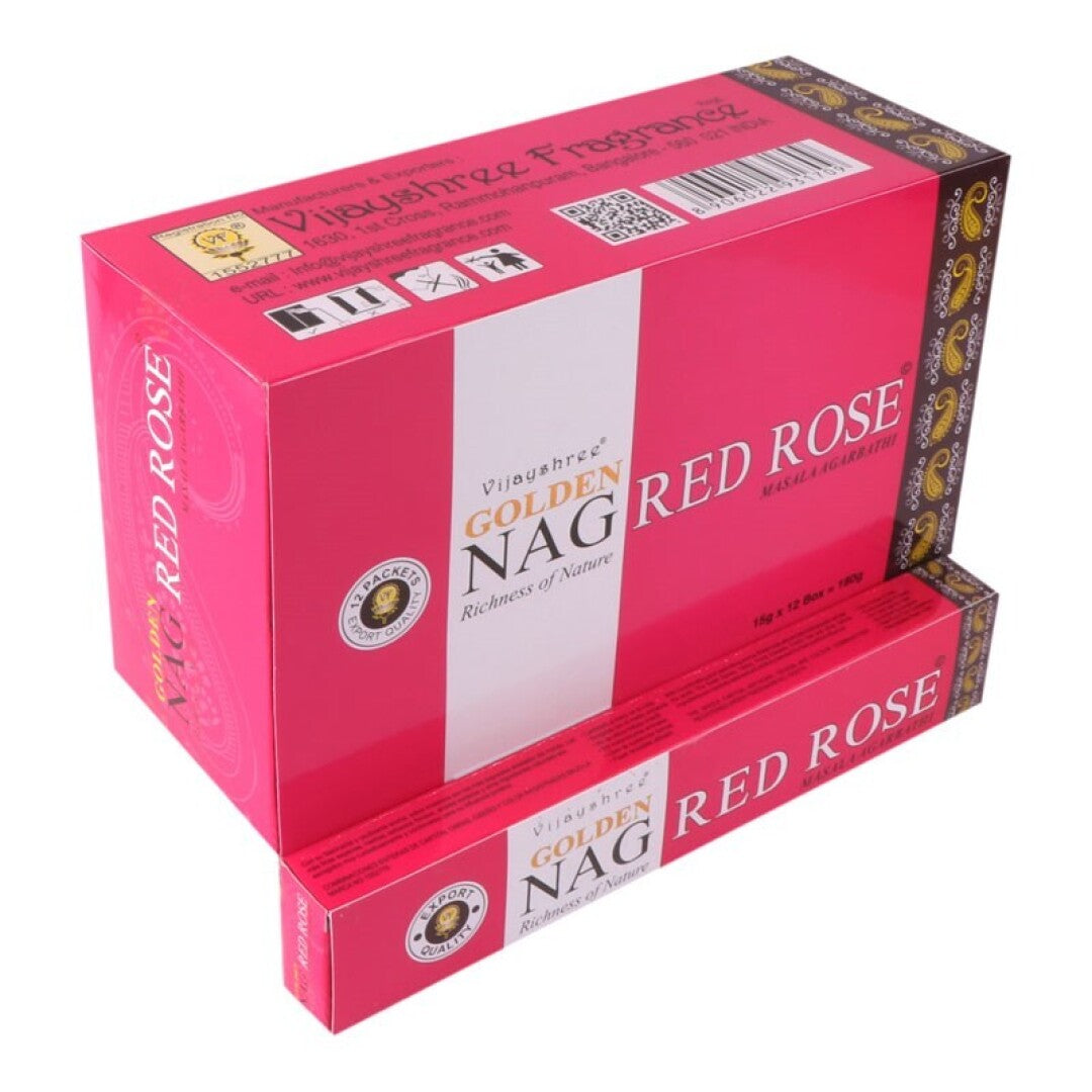 Incenso Nag Golden Rosa Vermelha