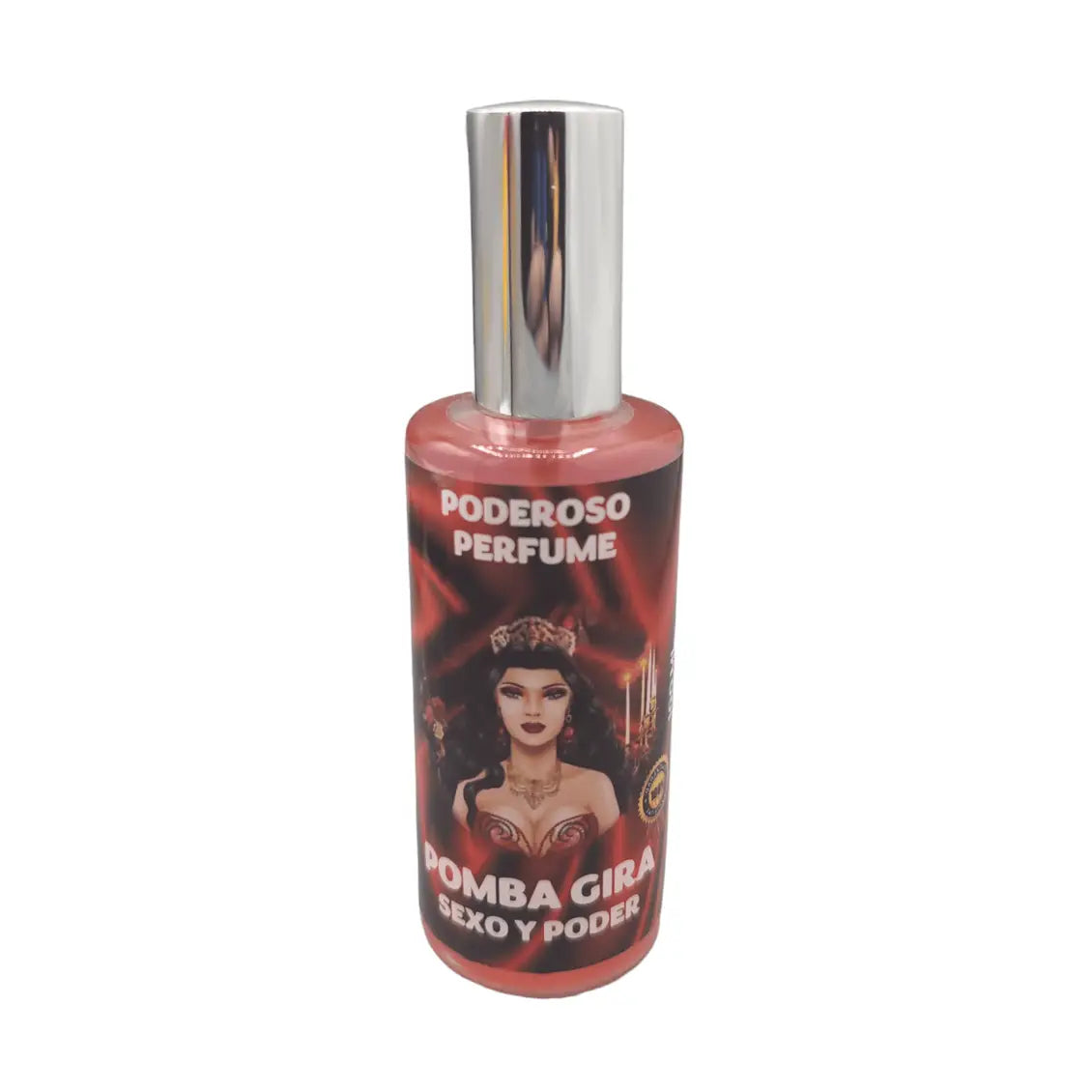 Frasco de Perfume Pomba Gira consagrado para ritual de seducao magnetismo sexual e poder pessoal