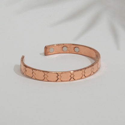 Pulseira de Cobre com 6 Imans