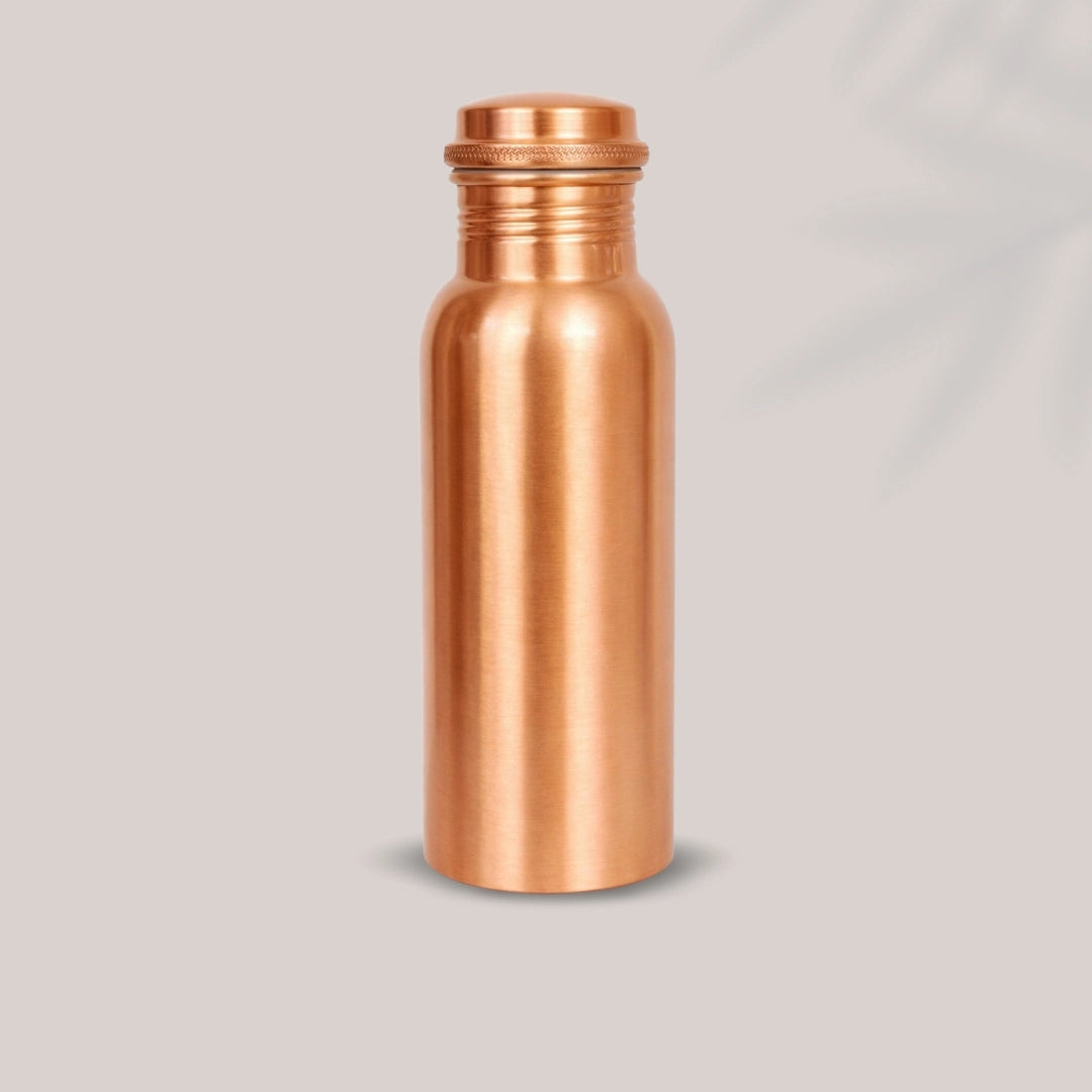 Garrafa de Água de Cobre Puro Lisa Mate