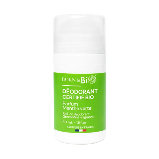 Desodorizante roll on de hortela verde certificado cosmos organic Born to Bio