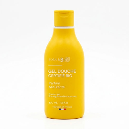 Gel de banho gourmet de mel e karite certificado cosmos organic Born to Bio