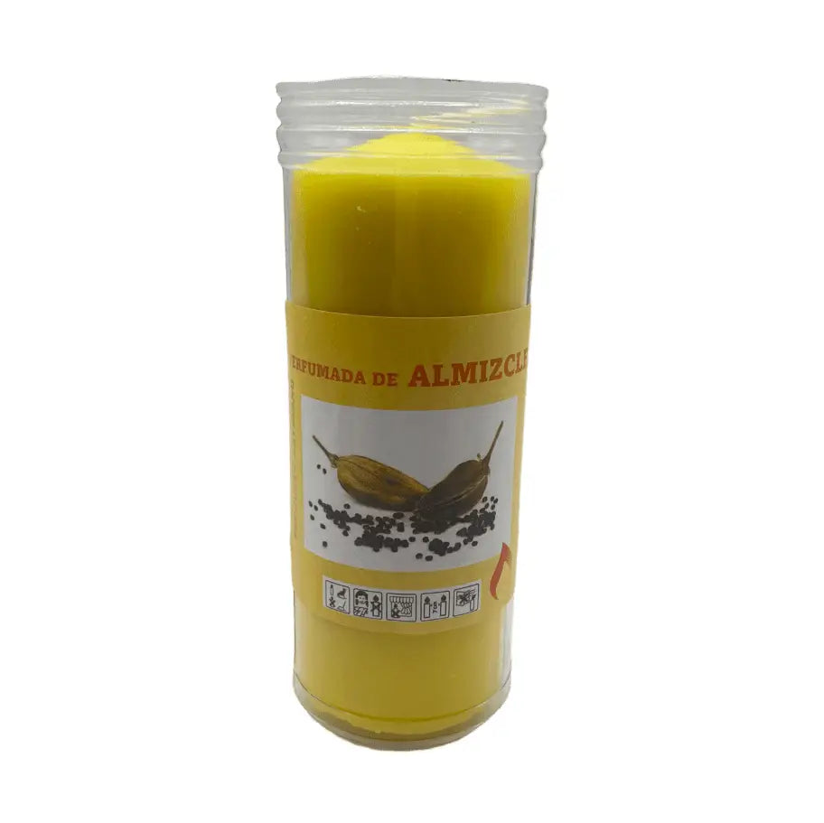 Vela de Almiscar em copo num ambiente sofisticado e relaxante vela aromatica de musk