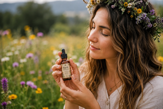 Frasco de Composto Floral de Bach  preparado por especialista em farmácia."