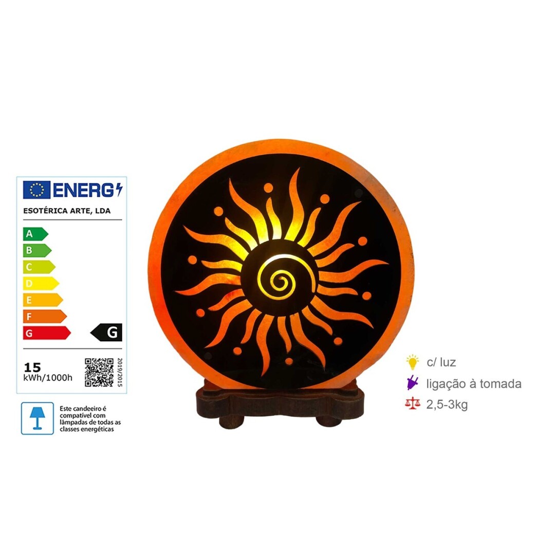 Candeeiro de Sal "SOL" 2,5/3Kg